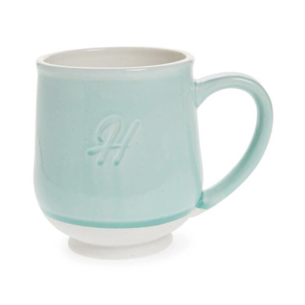 Tag Reactive Speckle Monogram Mug, Size One Size - Blue/green Monogram H‎